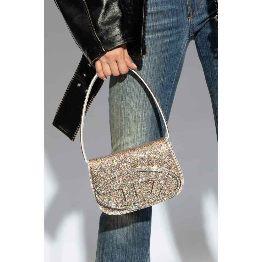 Diesel Glitter Schoudertas '1Dr' Yellow Dames