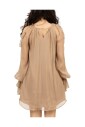 korte-beige-zijden-georgette-jurk