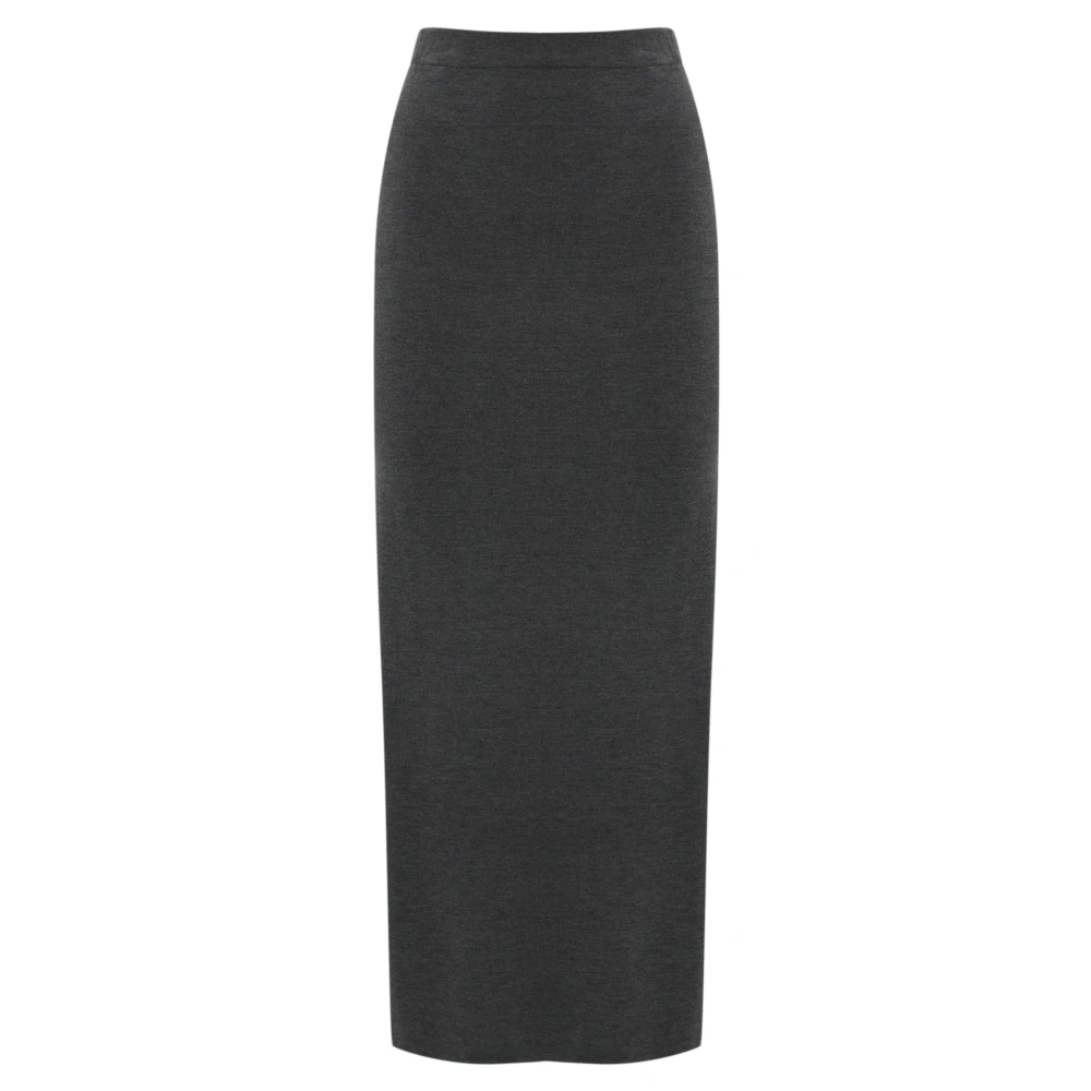 Liviana Conti Merinowol Rok Antraciet Gray Dames