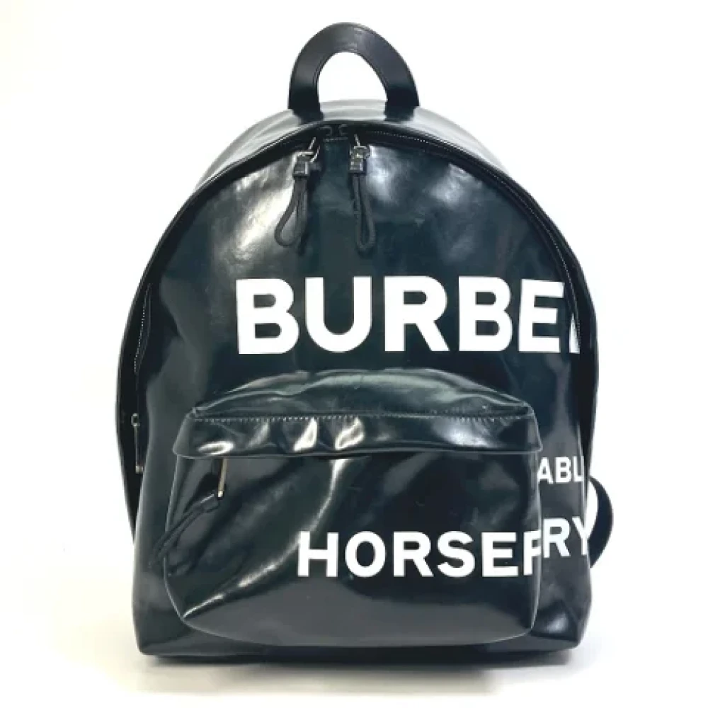 Burberry Vintage Pre-owned Fabric backpacks Black Heren