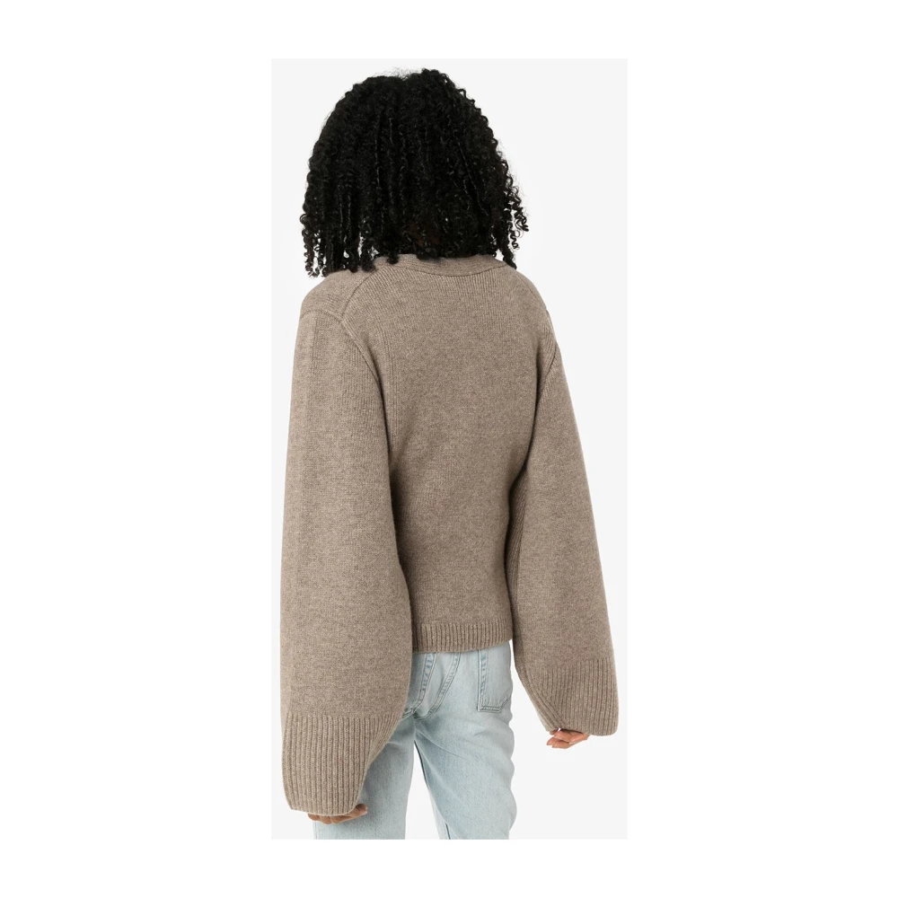 Khaite Scarlet Cardigan Sweater Beige Dames