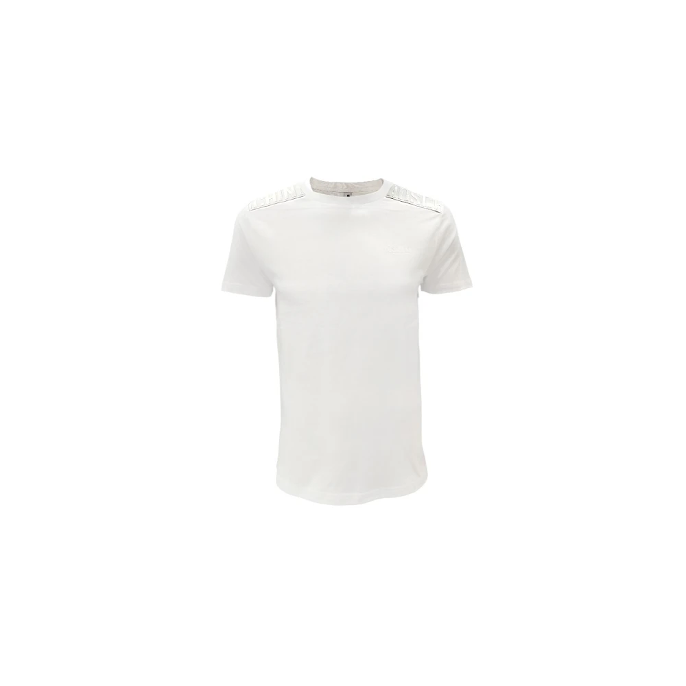 Moschino Wit Katoenen T-shirt met Rubberen Letters White Heren