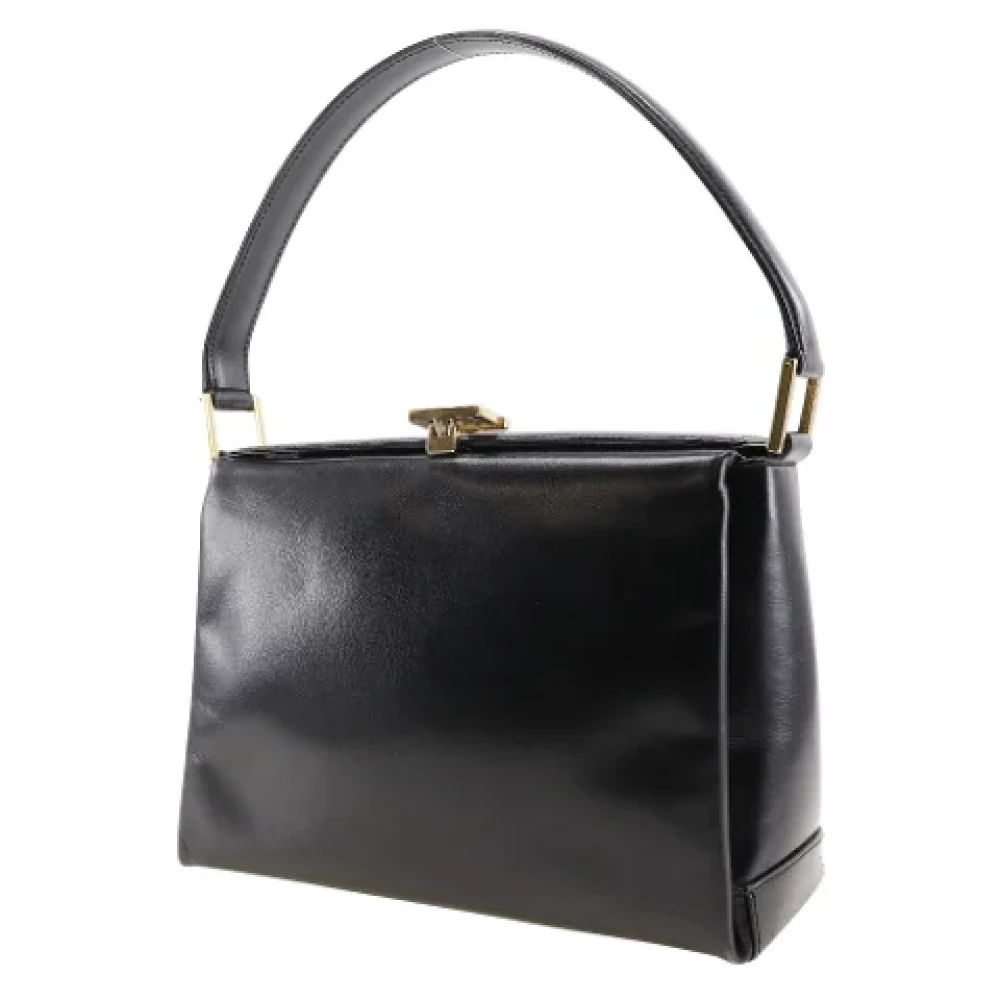 Gucci Vintage Pre-owned Leather handbags Black Dames