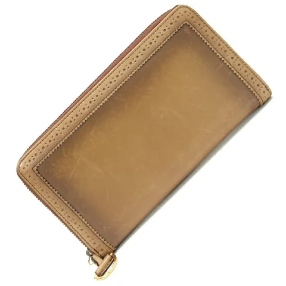 Gucci Vintage Pre-owned Leather wallets Brown Dames