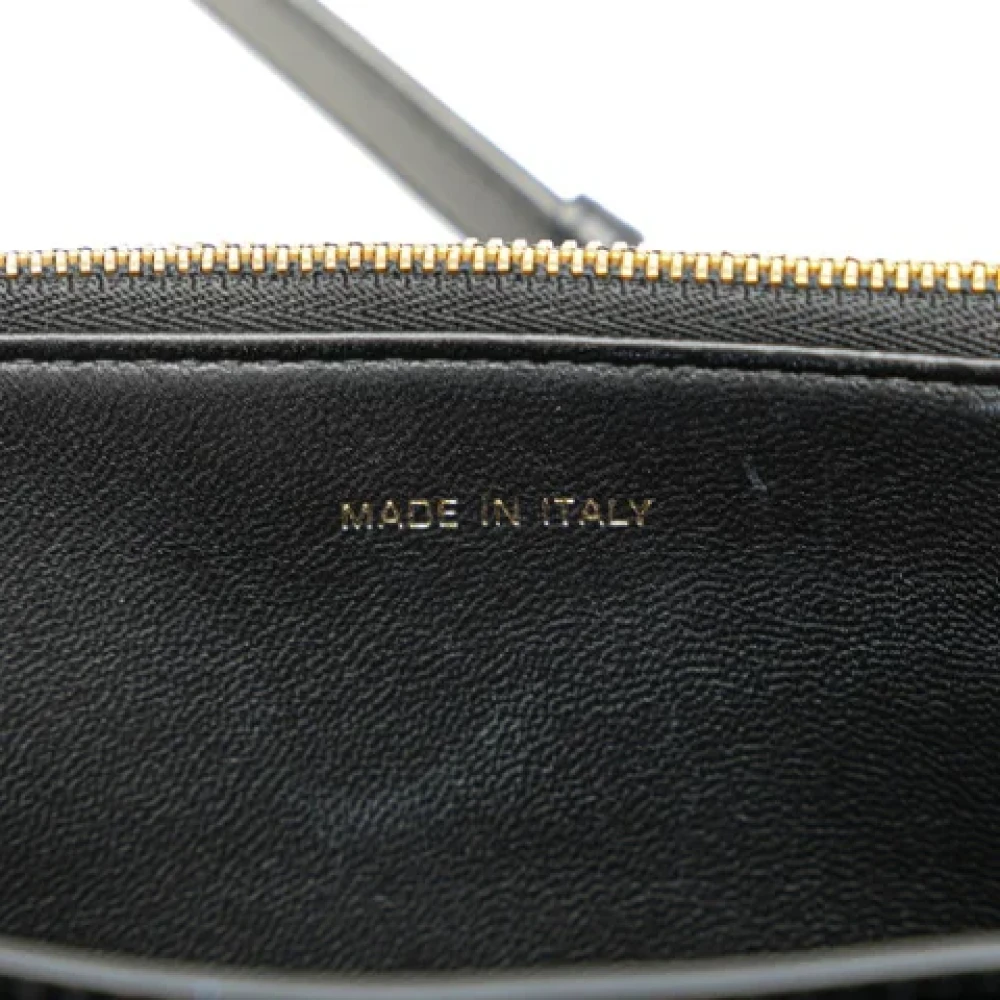 Dior Vintage Pre-owned Leather shoulder-bags Black Dames