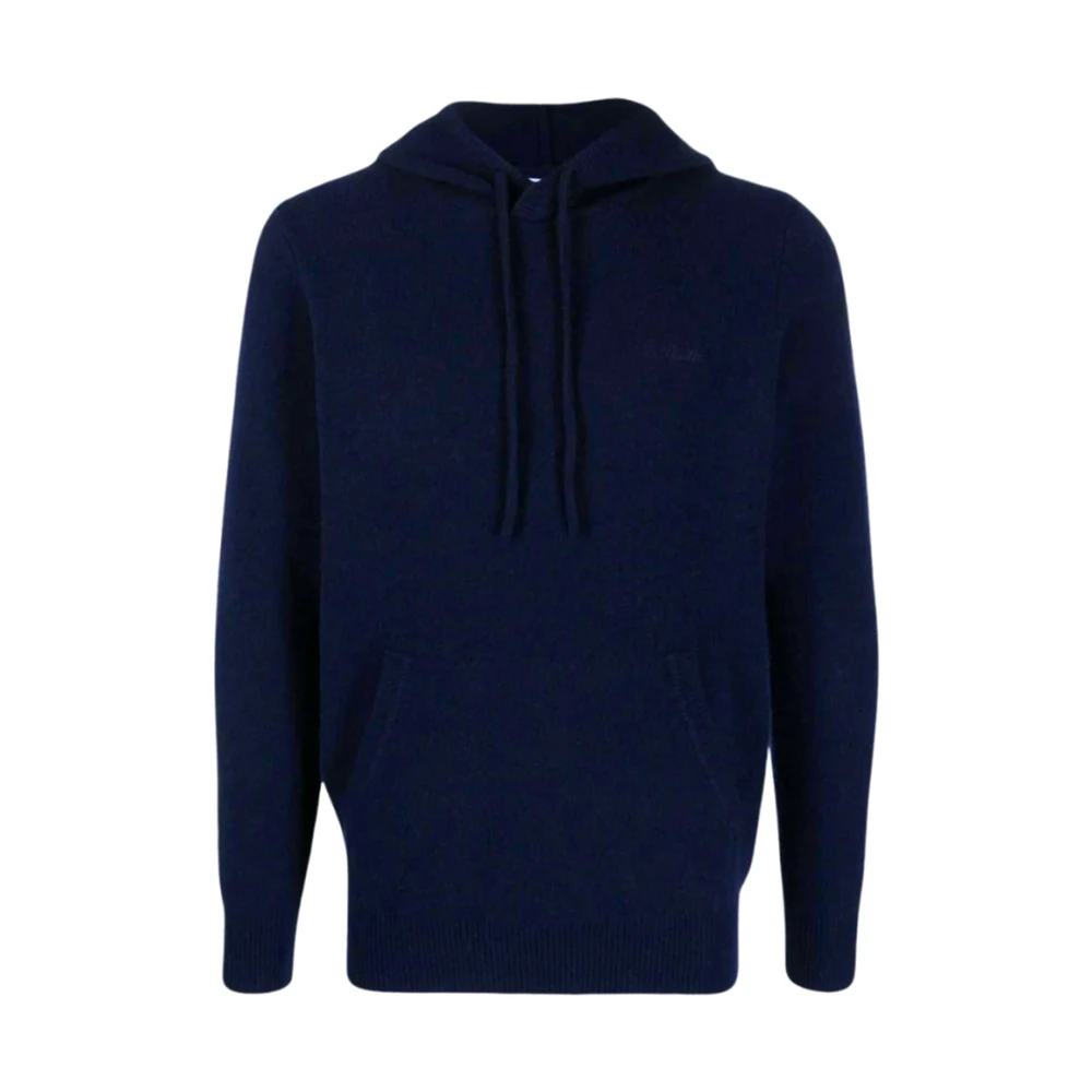 MC2 Saint Barth Blauw Navy Lamswool Trui Blue Heren