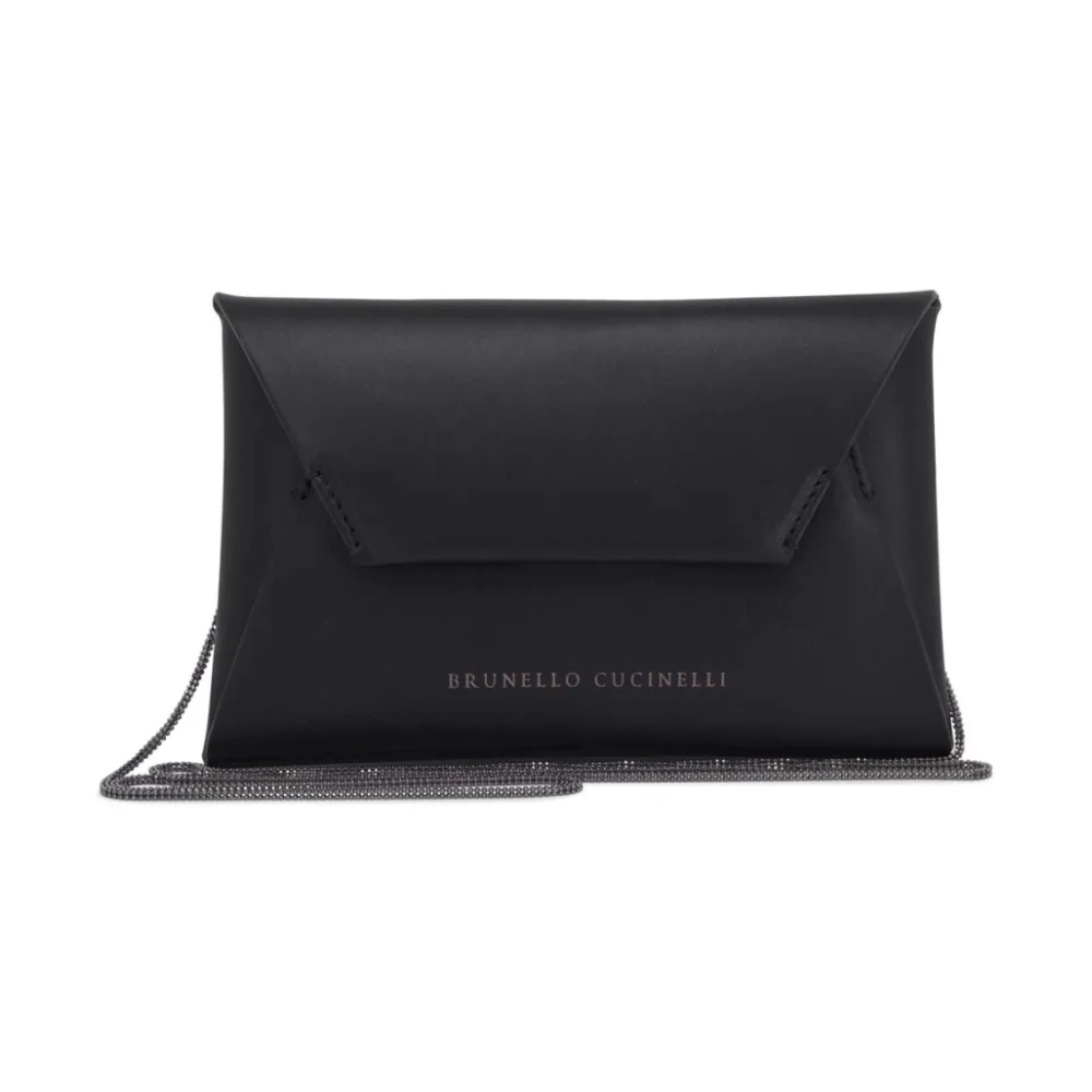 BRUNELLO CUCINELLI Stijlvolle Dames Schoudertas in Zwart Black Dames