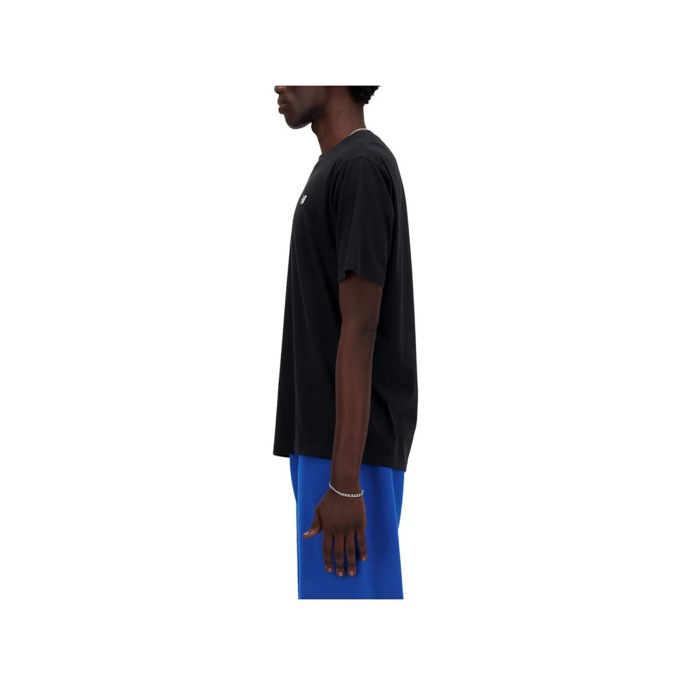 New Balance Zwarte Katoenen T-shirt Lente Zomer Collectie Black Heren
