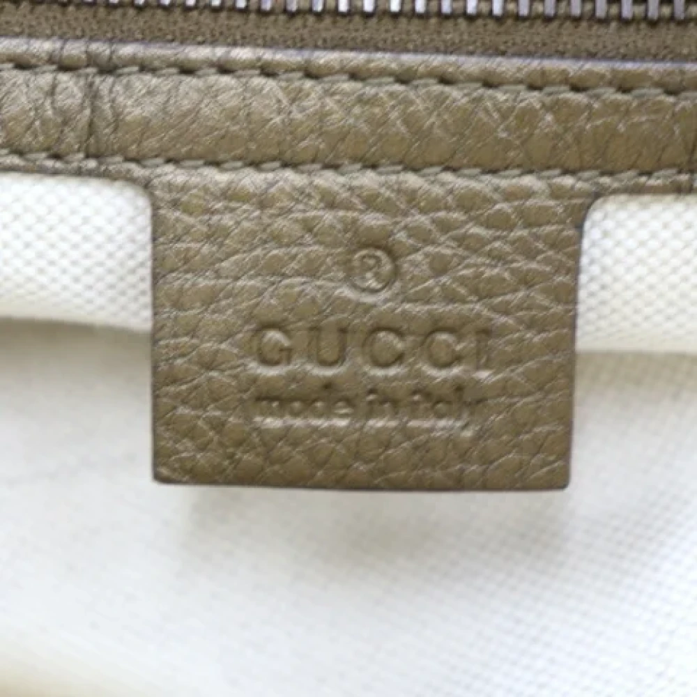 Gucci Vintage Pre-owned Leather handbags Brown Dames