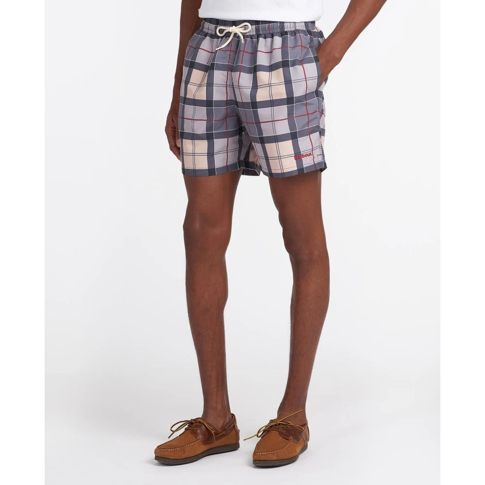Barbour Tartan Swin Clic Zwemshorts Purple Heren