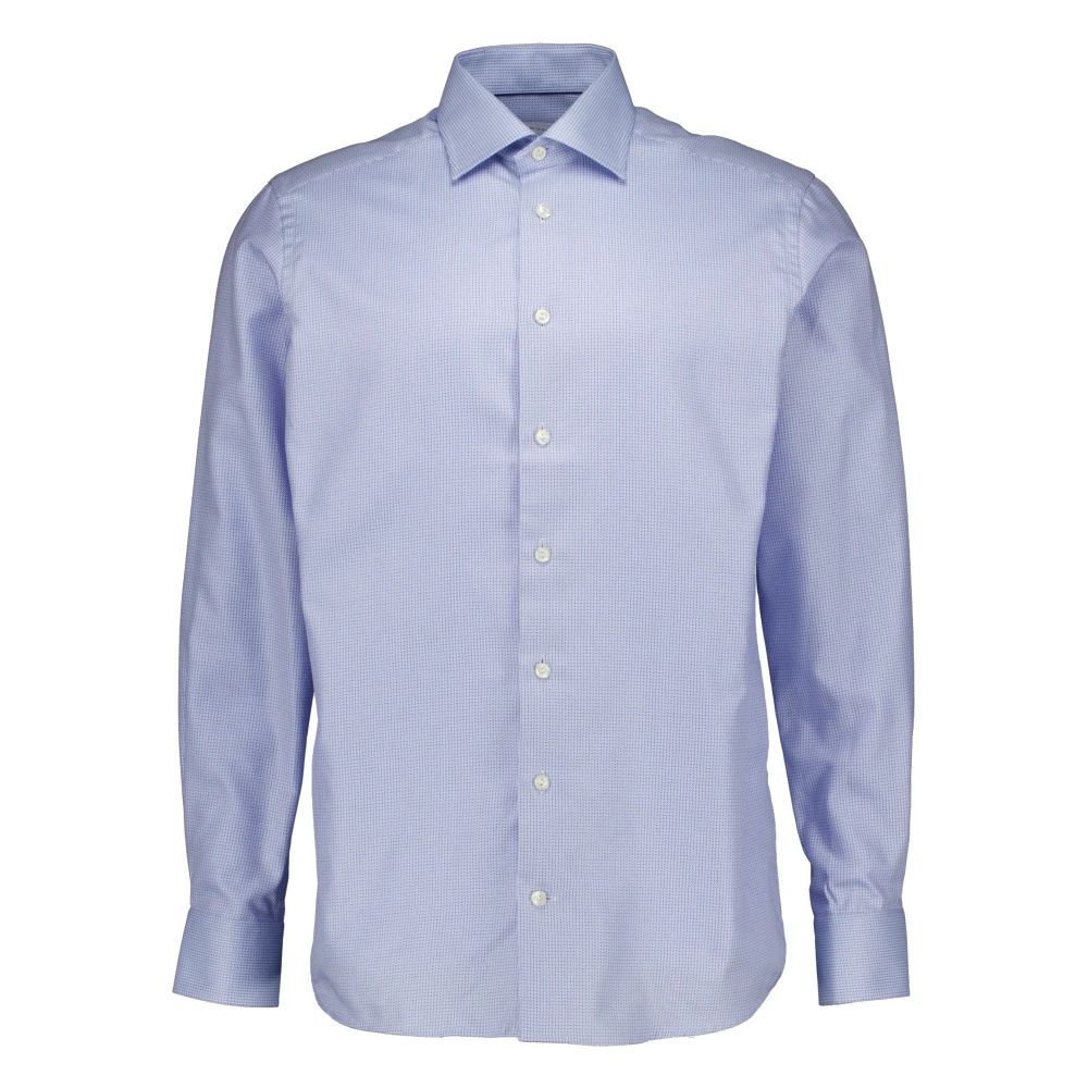 Eton Blue Formal Shirts, Male, 2XL, Semi Solid Signature Twill Shirt