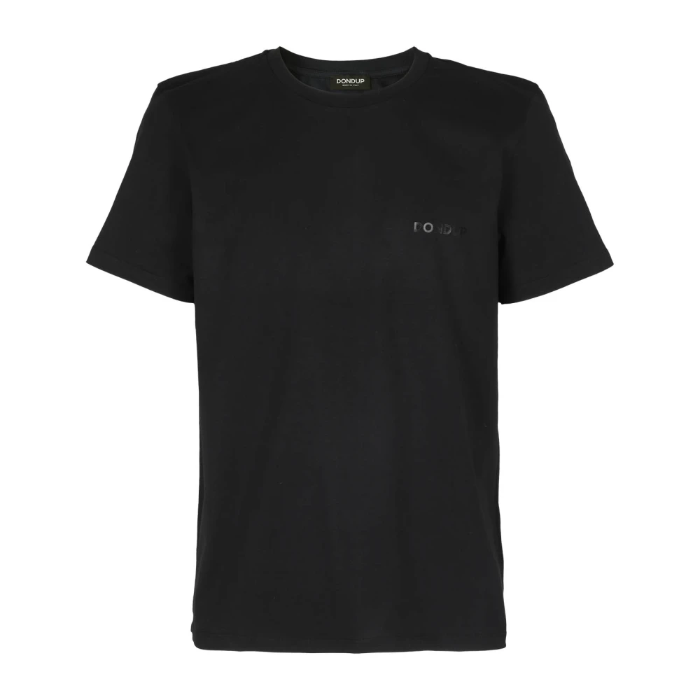 Dondup Katoen Logo Print T-Shirt Black Heren