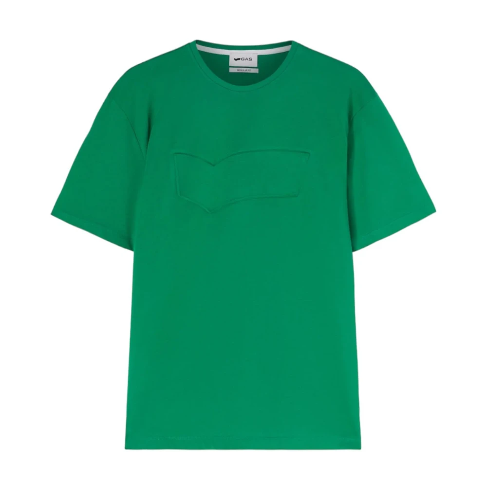 GAS Korte Mouw T-shirt Green Heren