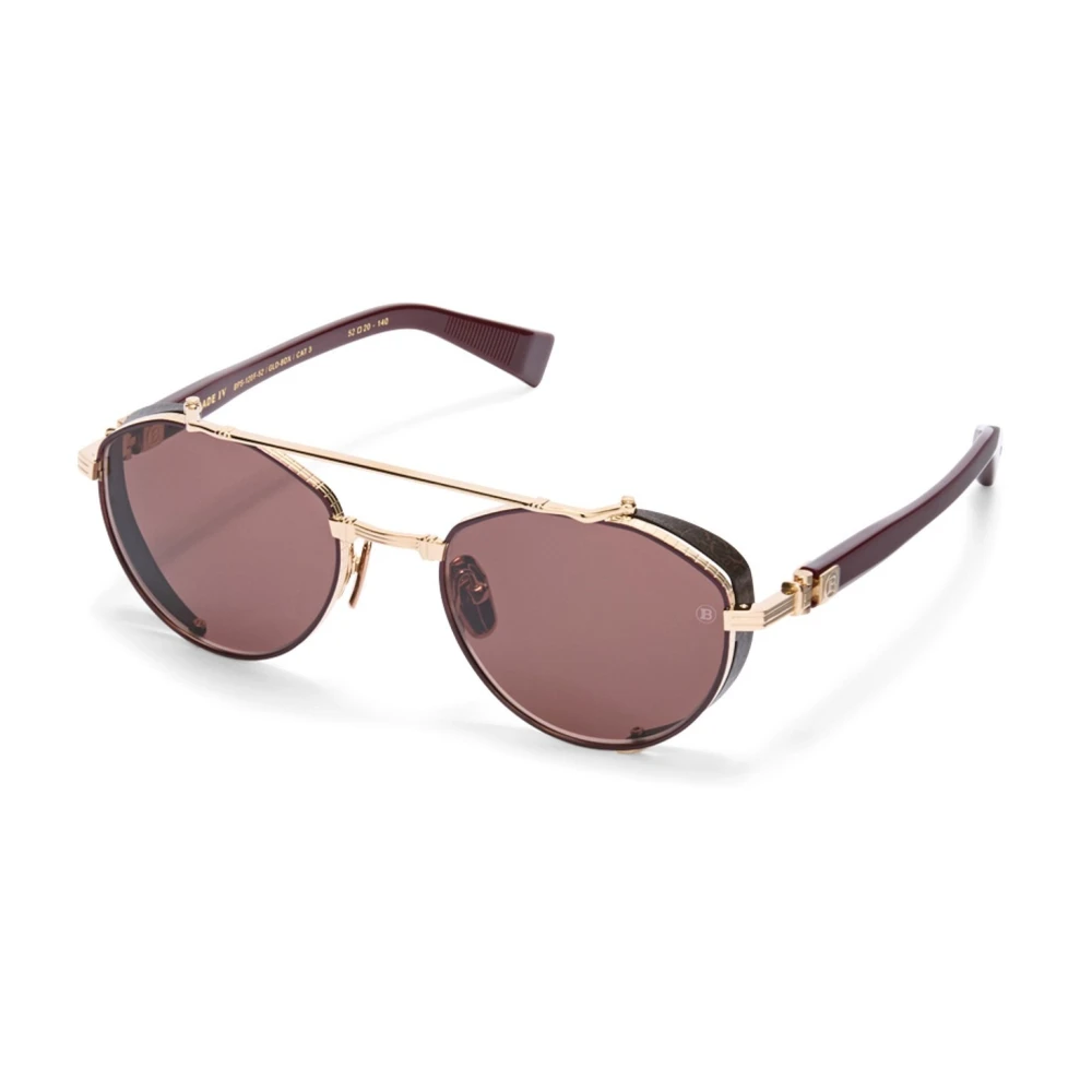 Balmain Unisex Yellow Bps120 F Sunglasses - Sunglasses - 52 Mm - Accessories