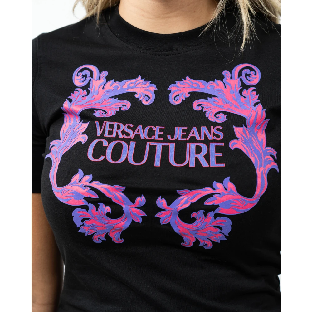 Versace Jeans Couture Mini Sweater Jurk Black Dames