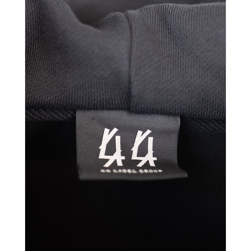 44 Label Group Zwarte hoodie Black Heren