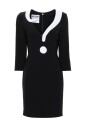 robe-noire-avec-design-point-dinterrogation-blanc