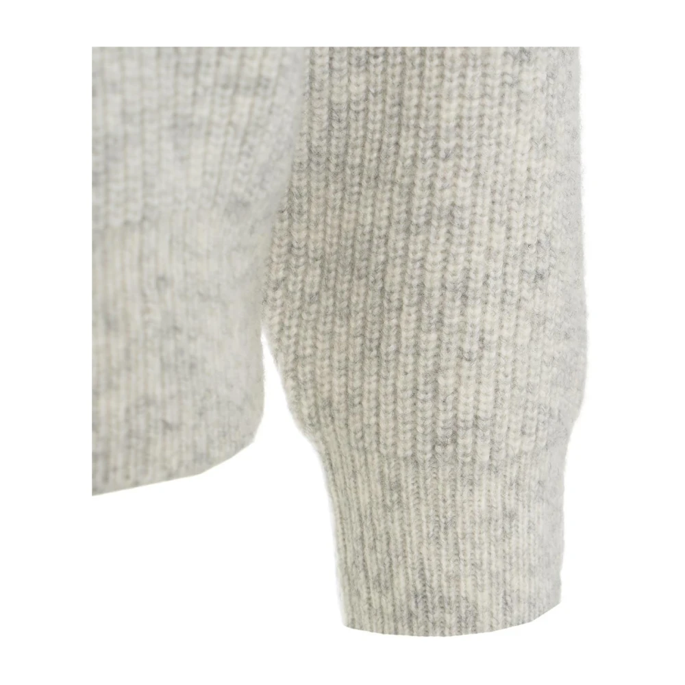 Kaos Grijze Rhinestone Sweater Gebreide kleding Aw24 Gray Dames