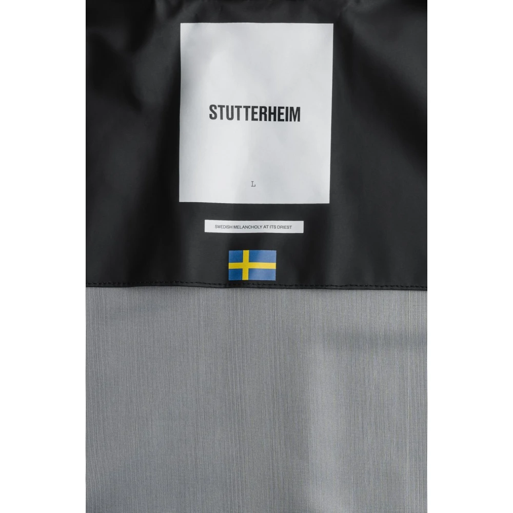 Stutterheim Lichtgewicht Waterdicht Overshirt Black Heren
