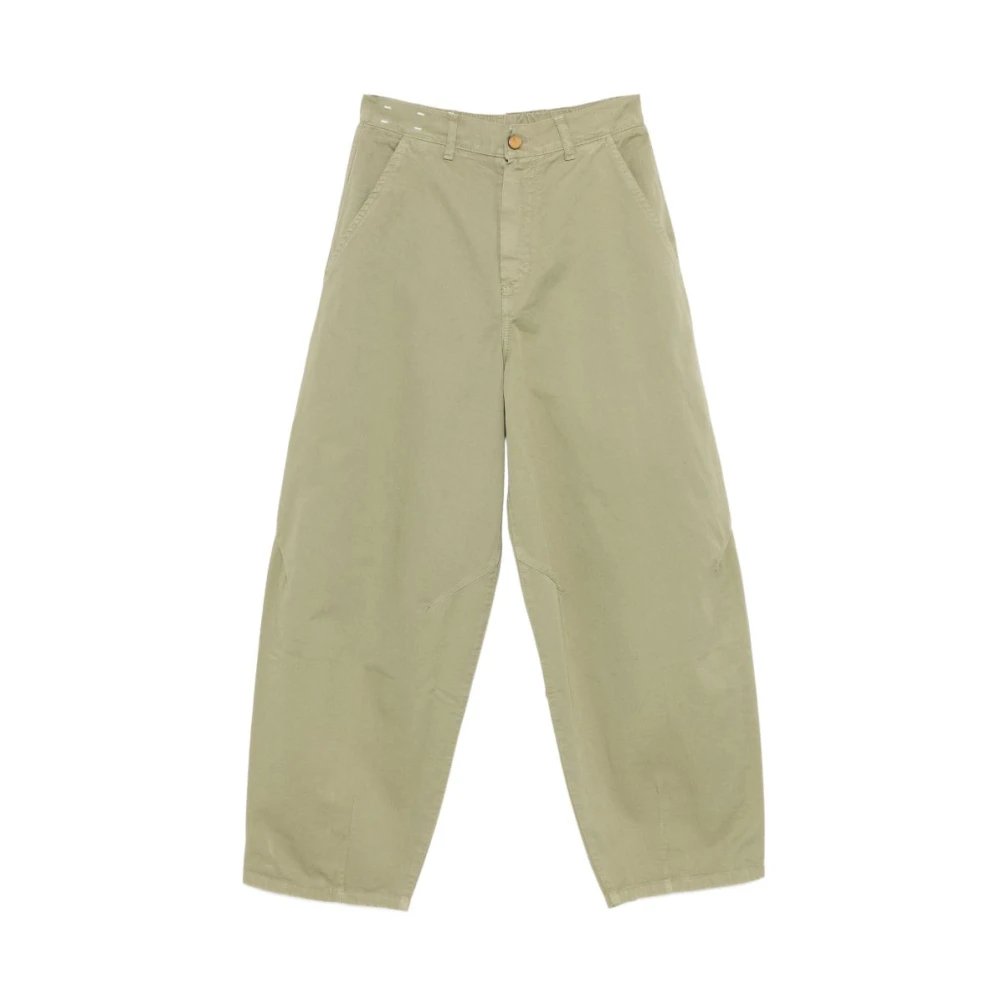 Alysi Wide Trousers - Female - Wide Trousers - Green - W25 - Trousers