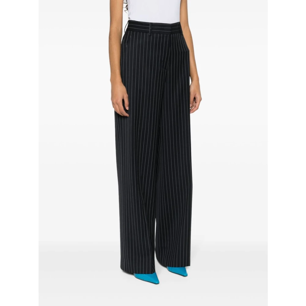 Msgm Navy Broek Blue Dames