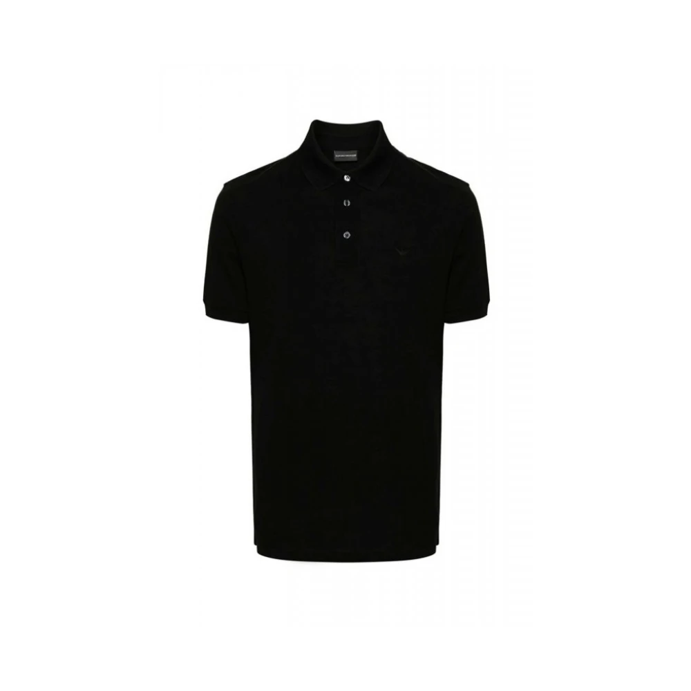 Emporio Armani Herr Svart Toppar L, - Toppar > Pikétröjor