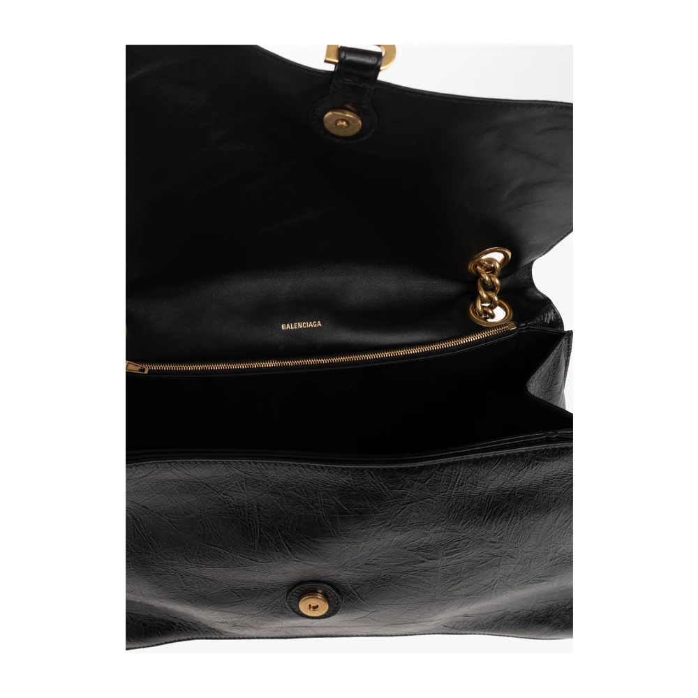 Balenciaga Crush Large shoulder bag Black Dames