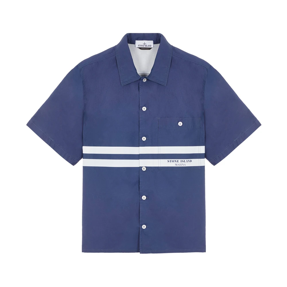 Stone Island Comfort Fit Shirt in Royal Blue Heren