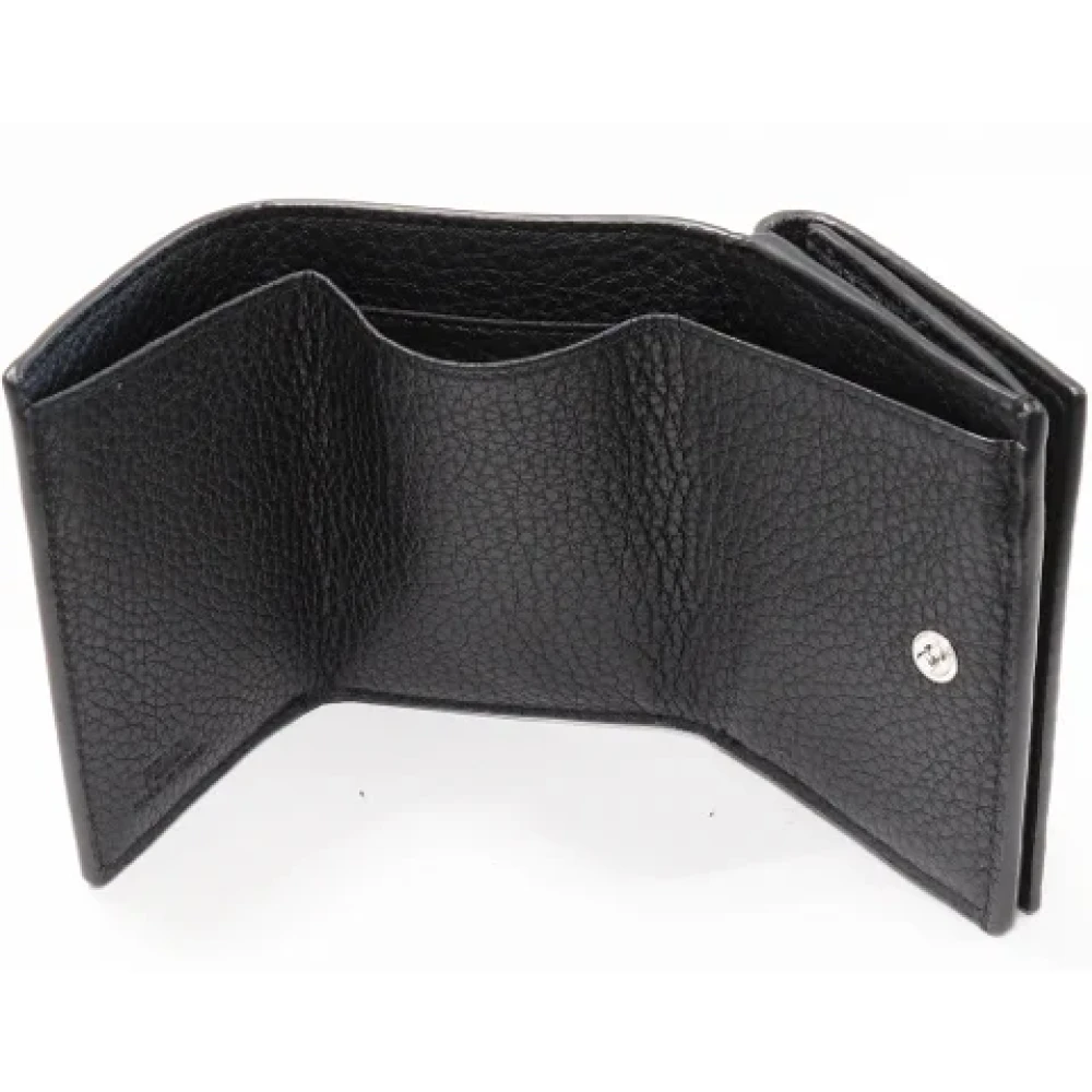 Fendi Vintage Pre-owned Leather wallets Black Dames