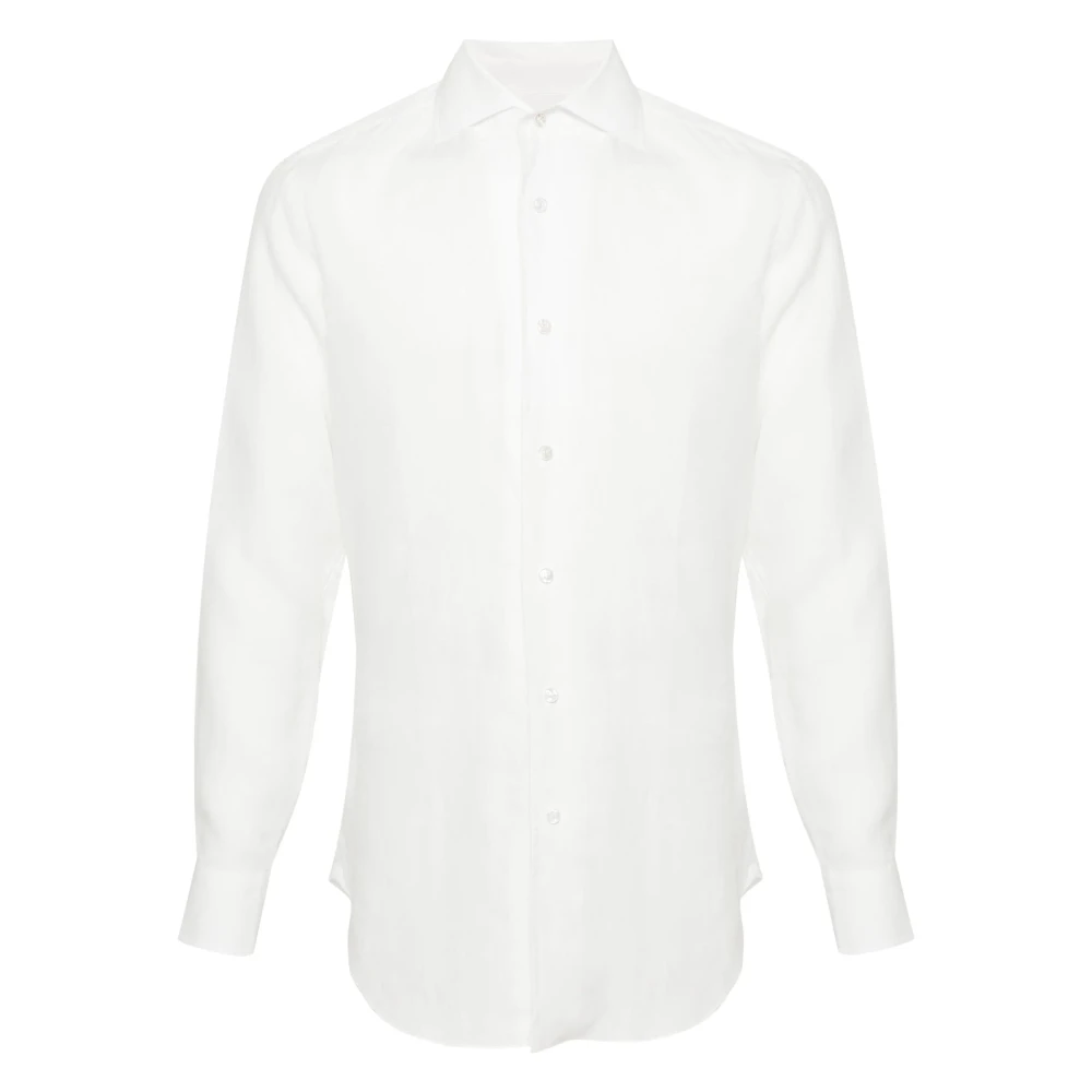 Brioni Casual langemouwshirt in beige Heren