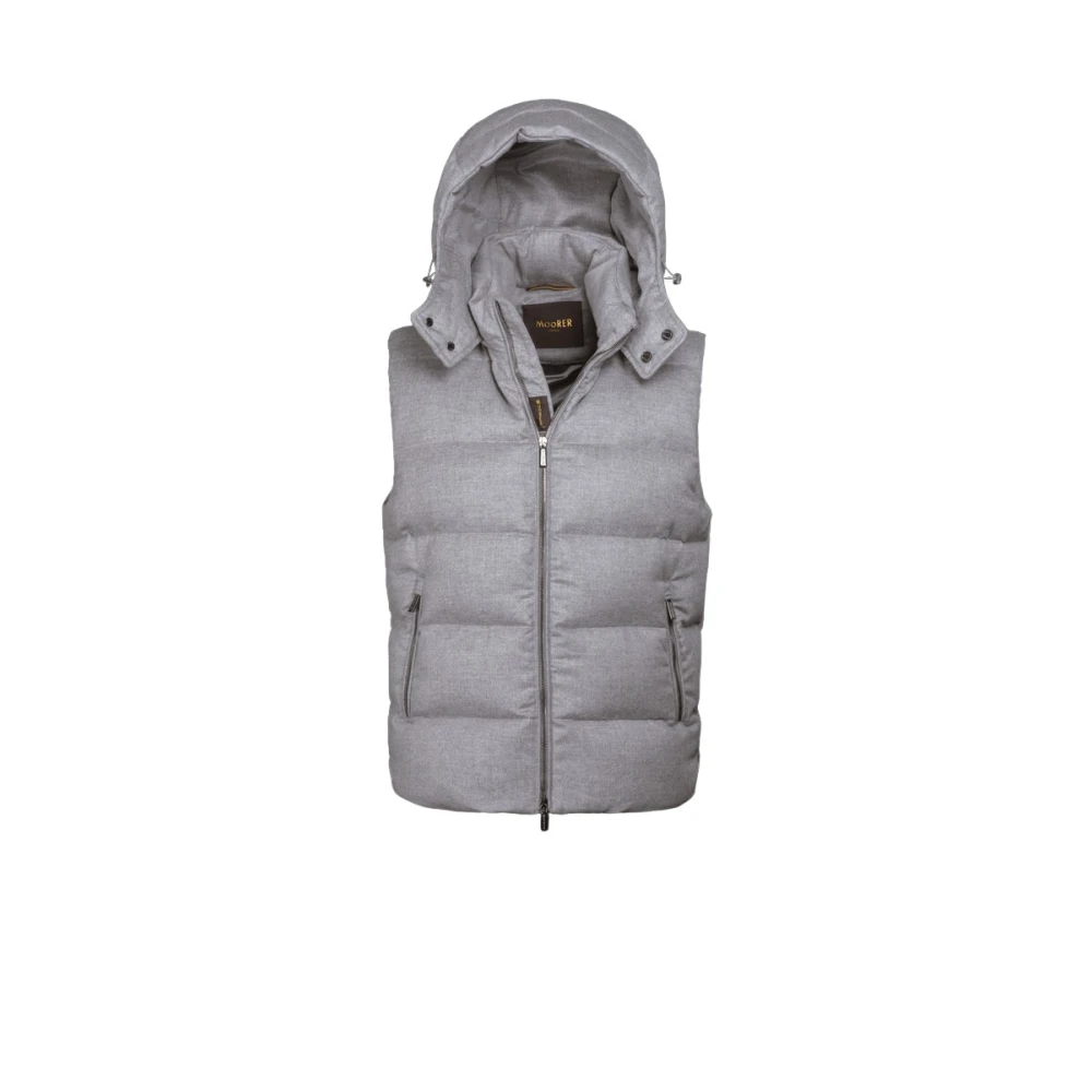 Moorer - Jackets > Vests - Gray - Moorer - Modalova