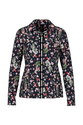 Blommig figurnära blus