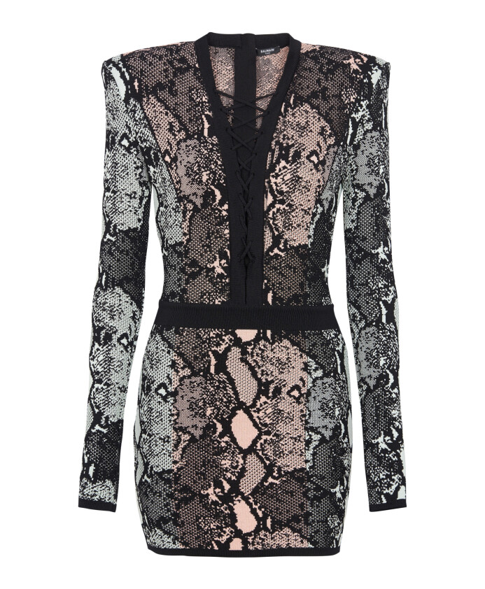 robe-courte-en-jacquard-python