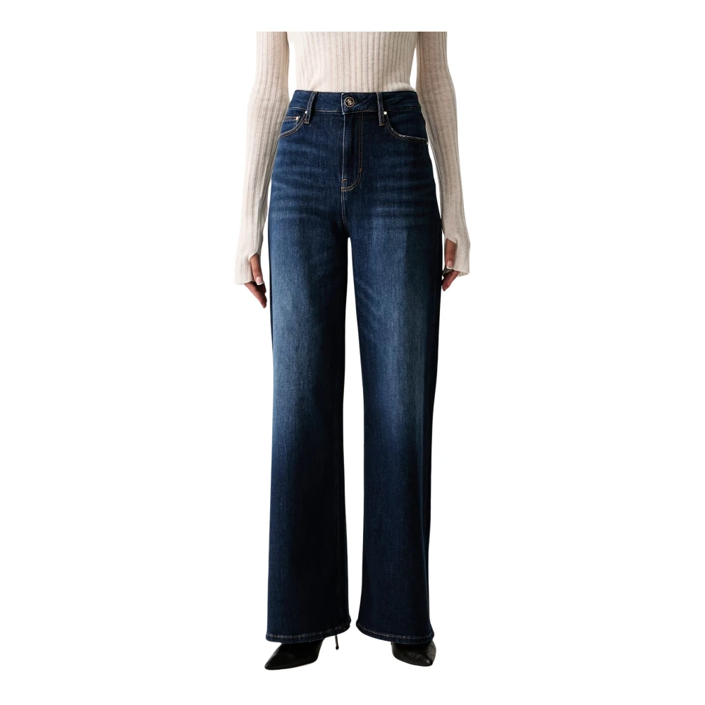 Guess - Bellflower Wide-Leg Jeans - Jeans - Damen - Blau - W28 L32 - Bild 12