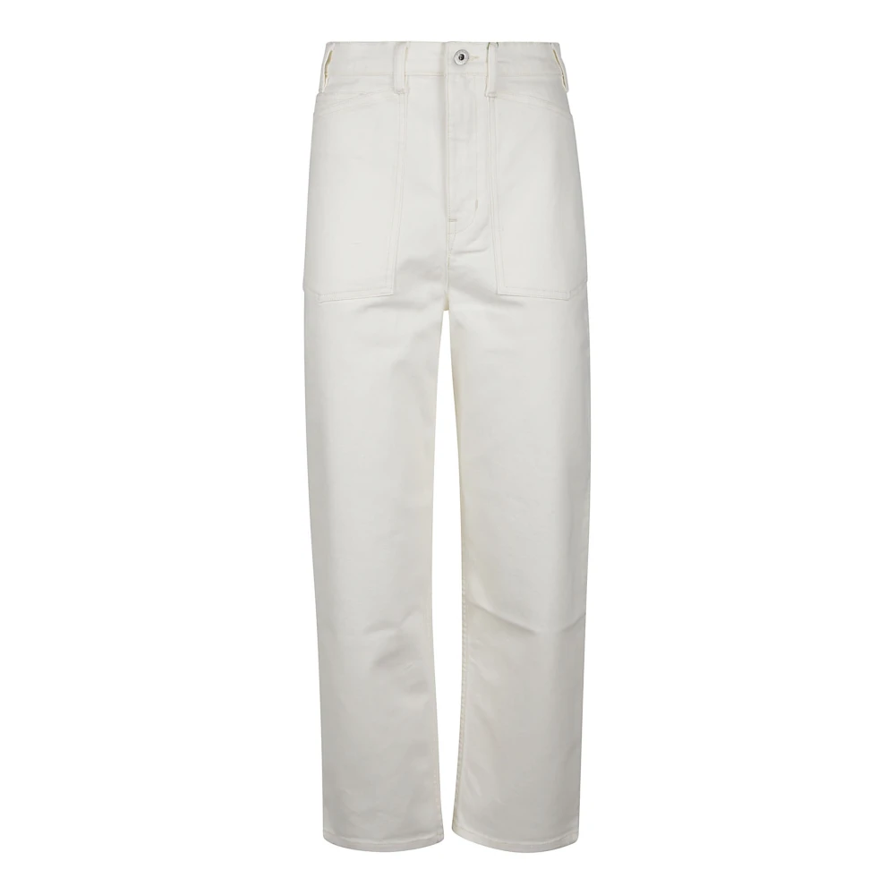 Kenzo Blekt Morot Fit Jeans White, Dam