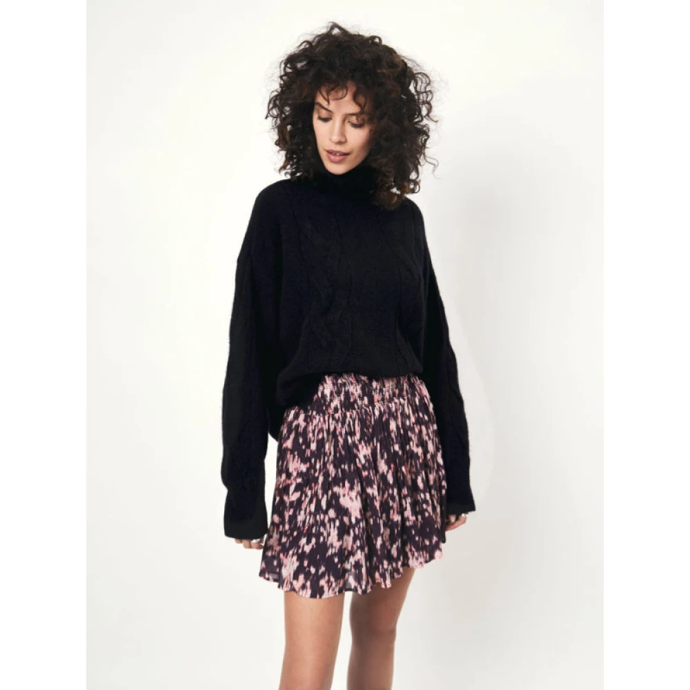Dante 6 Kleurrijke Ecovero Viscose Chiffon Rok met Kreukeloptiek (Duurzaam) Pink Dames