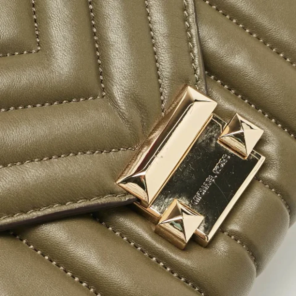 Michael Kors Pre-owned Leather shoulder-bags Green Dames