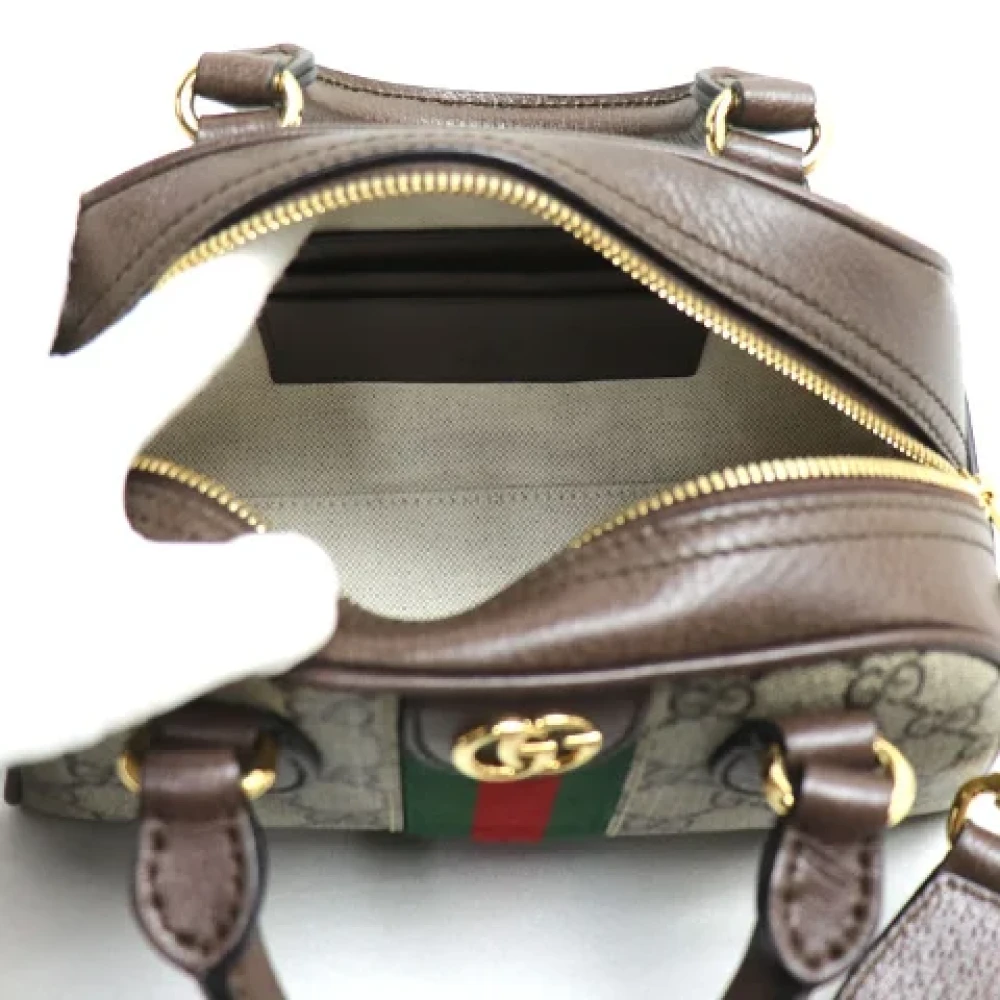 Gucci Vintage Pre-owned Canvas gucci-bags Beige Dames
