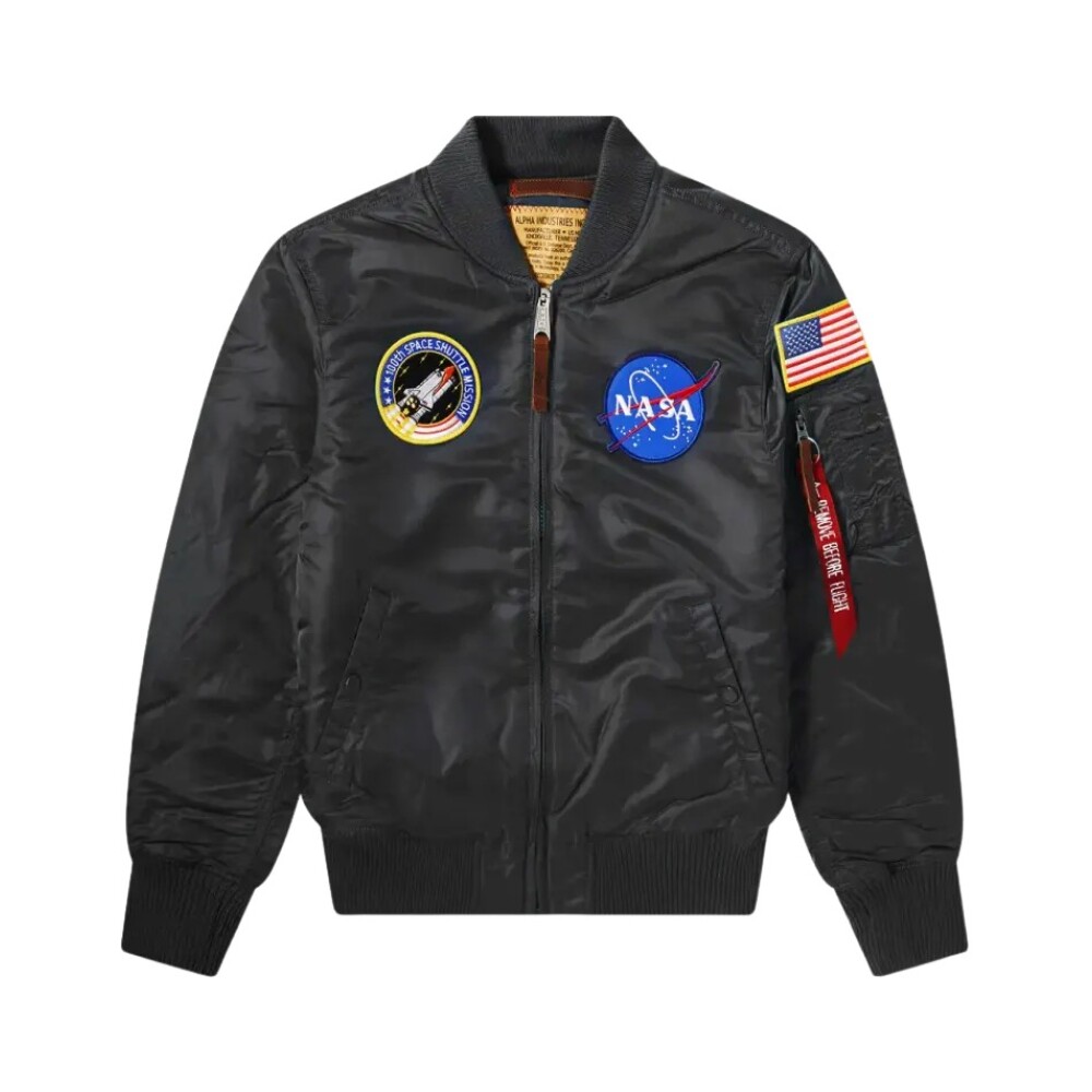 Alpha Industries MA 1 VF NASA Jacket Black M Alpha Industries