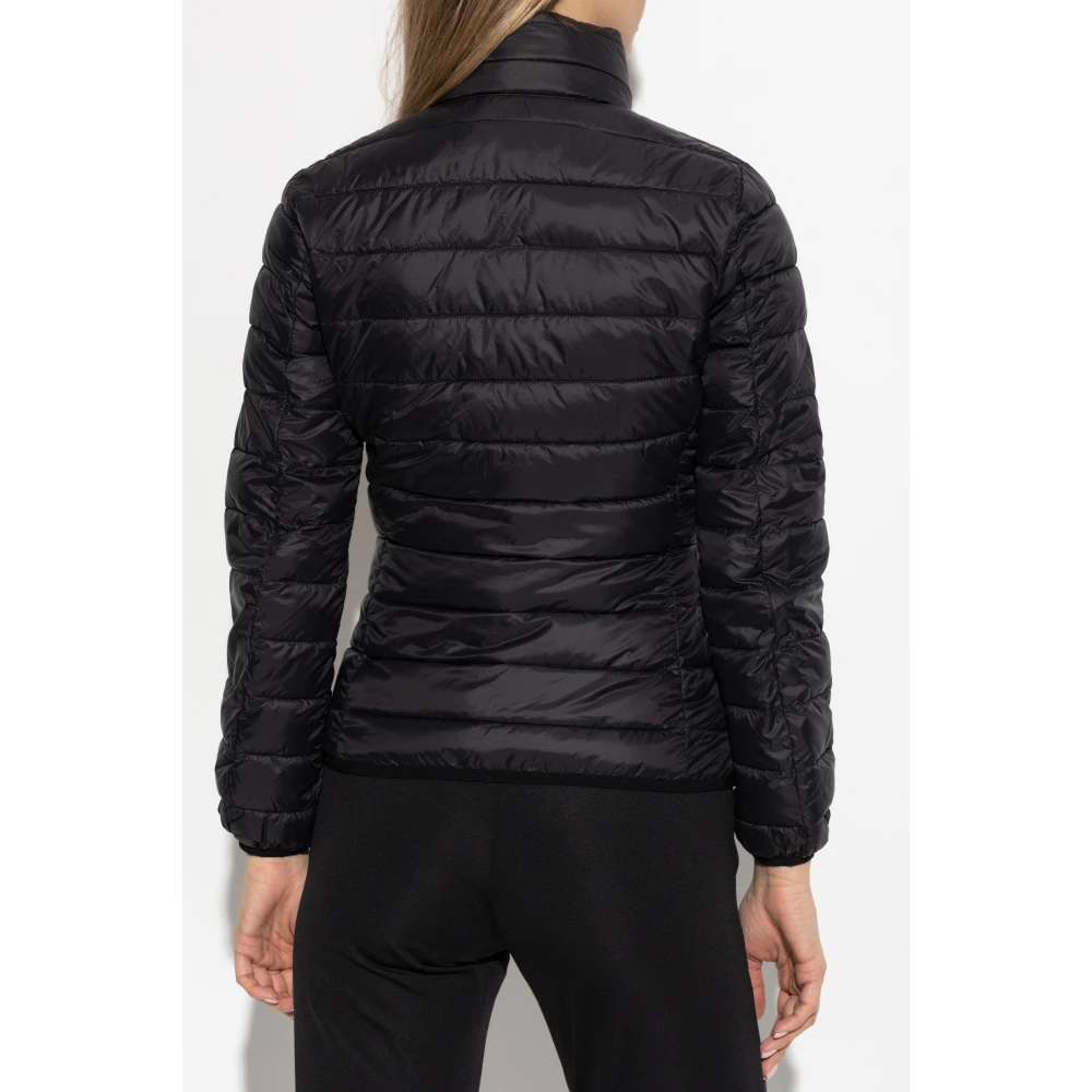 Emporio Armani EA7 Gewatteerde jas uit de collectie Black Dames
