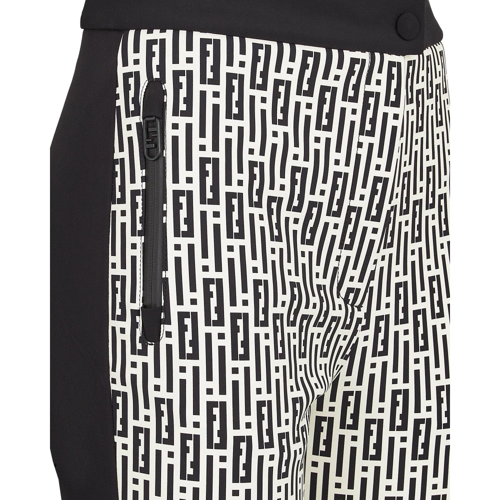 Fendi Ski broek met 75% polyamide 25% elastaan Black Dames