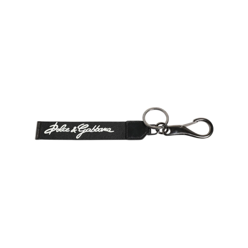 Dolce & Gabbana Unisex Negro - Llavero Con Logo Dg - Accessories - One Size