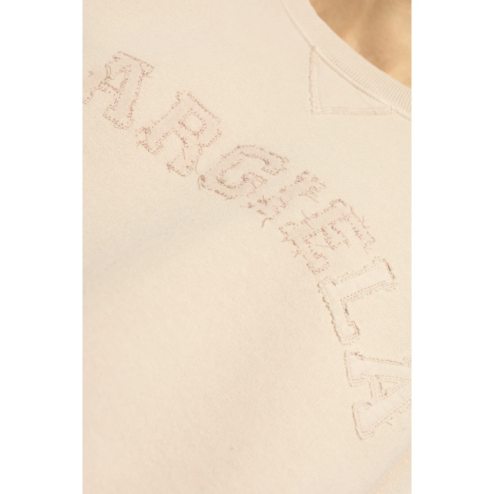 Maison Margiela Sweatshirt met geborduurd logo Pink Dames