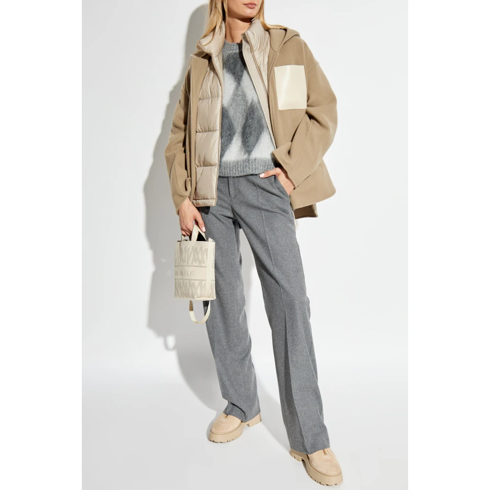 Moncler Tweelaagse jas Almandine Beige Dames