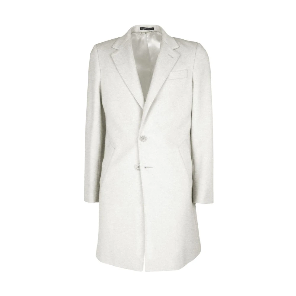 Made in Italia Wollen jas in Loro Piana-stof White Heren
