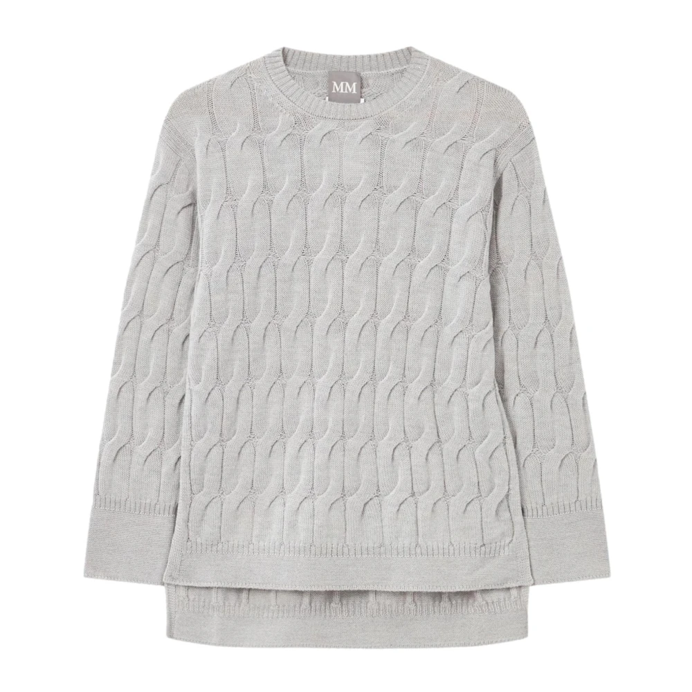 Max Mara Women's Gray Quid Jumper - Round-Neck Knitwear - S - Knitwear