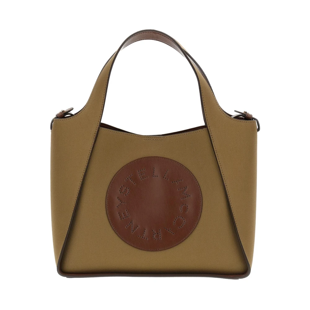 Stella Mccartney Beige Shopping Bags, Female, One Size, Logo Crossbody Tote Bag Macintosh & Alter Mat