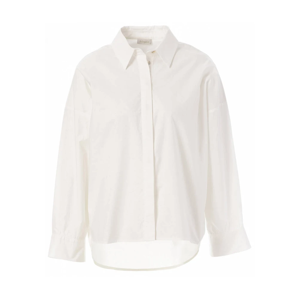 JC Sophie Gitana Witte Blouse Lange Mouw Beige Dames