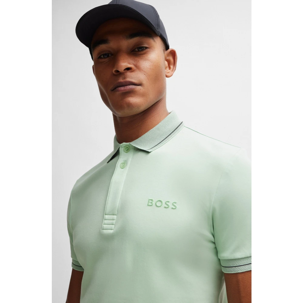 Boss Slim Fit Polo Shirt Green Heren