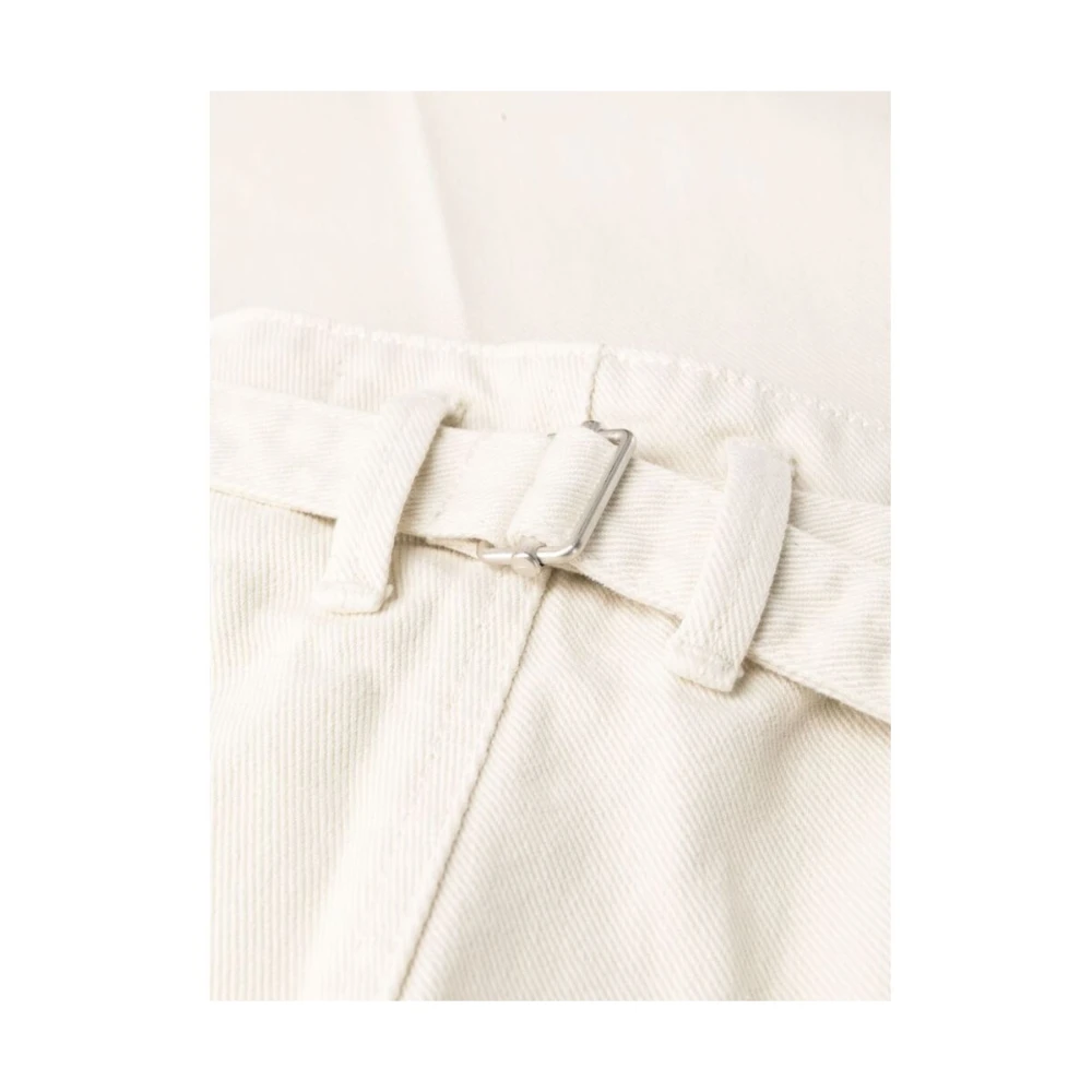 Lemaire Straight Trousers White Heren